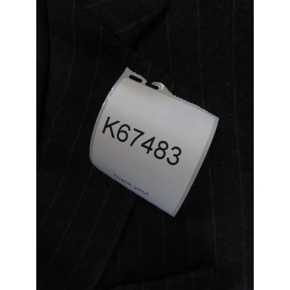 Charles Tyrwhitt Sport Coat 44 L Blazer Wool Pinstripe Jacket Slim Fit